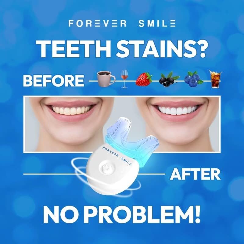 Forever Smile 5x водеше комплет за белење на забите за чувствителни заби. Комплетен и ефикасен комплет за белење на домашни заби.