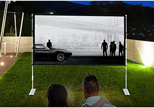 Екранот на проекторот Mixito 4K со стабилен штанд 72 84 100 120 3D завеса анти-лесна преносна торба за носење домашен театар на отворено