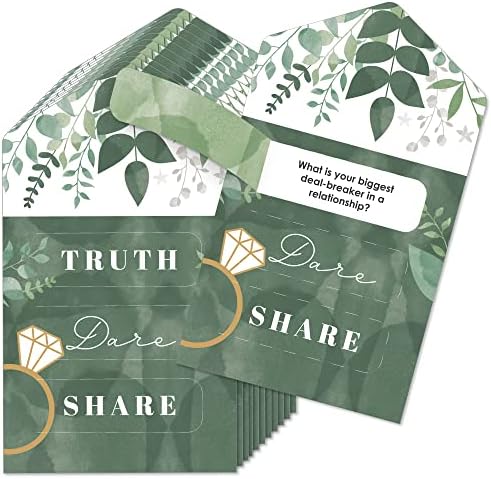 Голема точка на среќа Бохо Ботаничка невеста - Зеленички невестински туш и свадбени забави за кисели картички - вистината, осмелувајте,