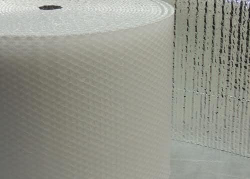 20 стапки. Изолирана завиткана цевка за пена од пена со алуминиумска обвивка во бела/сребрена американска залиха