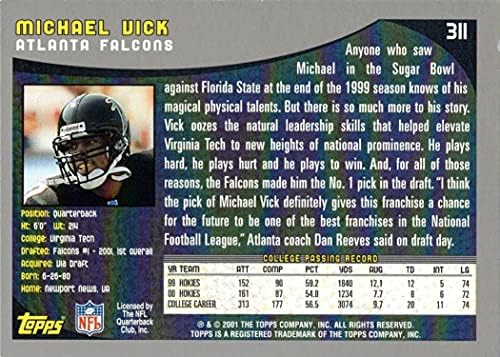2001 година Фудбал Топс 311 Мајкл Вик Дебитантна картичка