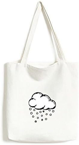 Хајлстон Облачно рачно насликана шема на модел Тоте платно торба за шопинг сателит обична чанта