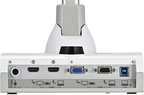 Elmo 1378 Model TT-12F Document Camera, 288X дигитален зум на 4K Ultra HD Super Speed ​​USB 3.0 за до 4K резолуција, HDMI и RGB/VGA излез