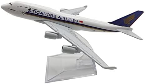 Resced Copy Copy Airplane Model 16cm за Сингапур ерлајнс Боинг B747 Airbus Model Metal Die Cast Miniature Space Shuttle Model Collection