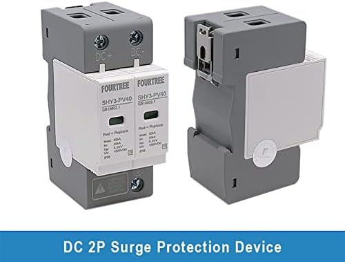 1PCS DC SPD Solar Surge Protector 2P 500V 600V 800V 1000V Надворешен уред за заштита на молња Arsterning