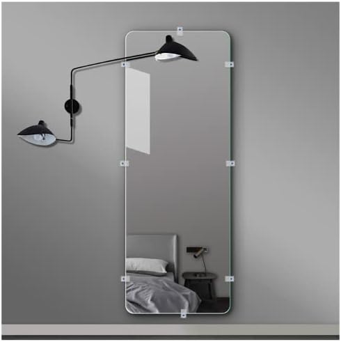 Kyuionty 24 комплети комплети за клипови на држачи на огледала, чиста пластична огледало за монтирање на стакло за стакло за