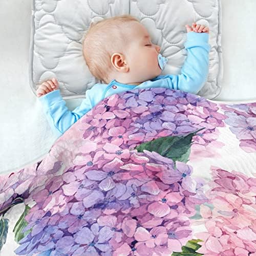 Лето хидрангеа бебешки ќебиња за момчиња супер меко топло дете ќебиња за девојки лесен креветче ќебе фрли ќебе за креветчиња за креветчиња расадник за новороденчи
