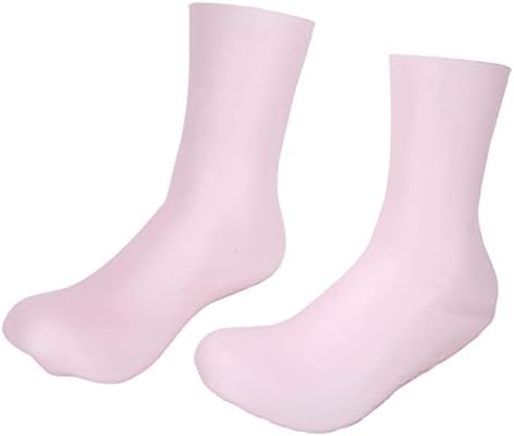 Силиконски Гел Чорапи, Поправка Испукани Нозе Силиконски Навлажнувачки Чорапи Сите Круг Пакување Намалување На Фини Линии За Патување За Жени