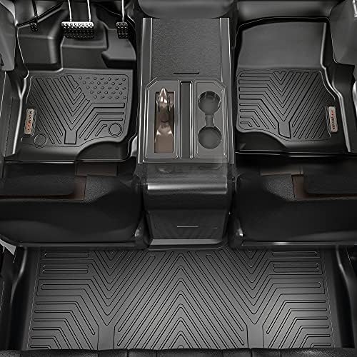 Јитамоторни подни душеци компатибилни со 2019-2020 Hyundai Santa Fe 5 модели на патници, сопствени облоги за црни TPE подот, заштита