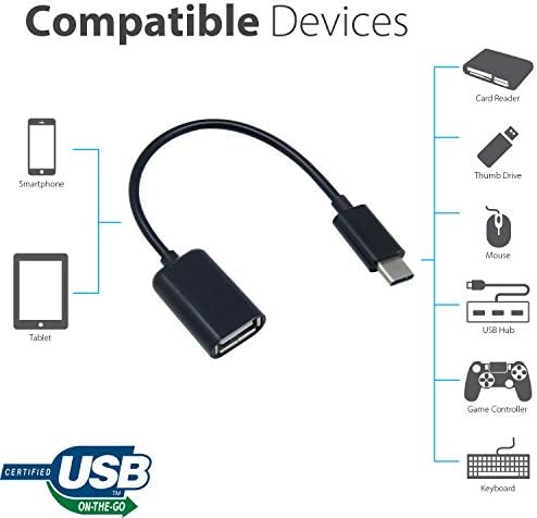 OTG USB-C 3.0 адаптер компатибилен со вашиот Samsung Galaxy F13 за брзи, верификувани, повеќекратни функции како што се тастатура, палецот, глувци,