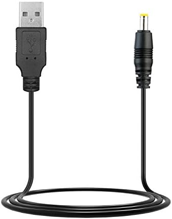 MARG 2FT USB DC POWER CALGER CABLER CABLE LEAD CORD CORD за RCA 10 VIKING PRO RCT6303W87 / RCT6303W87DK DKF 10.1 Android таблет компјутер