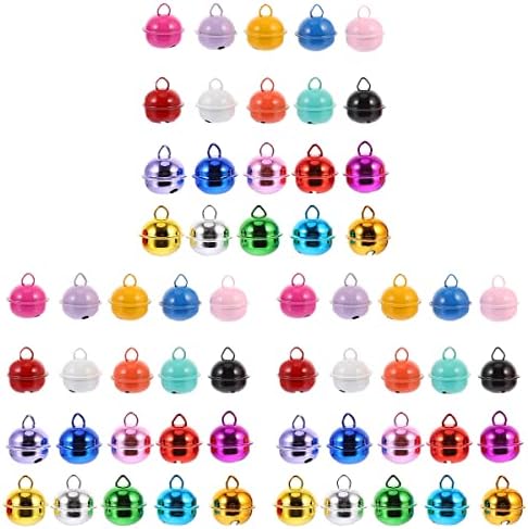 60 парчиња Божиќни Метални Ѕвона Во Боја Прекрасни Материјали ЗА БЕЛ САМ Рачно Изработени Новогодишни Украси Подароци Украси
