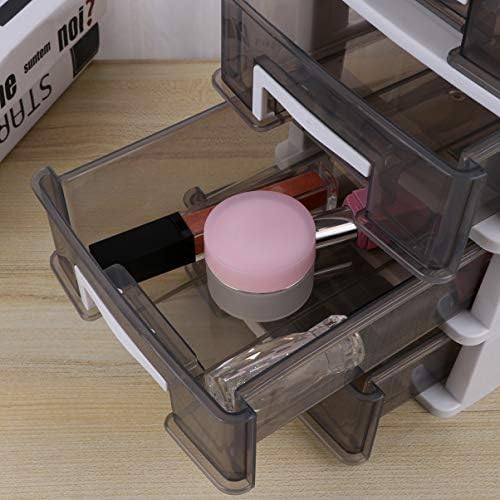 Homoyoyo 2pcs clo преклопен мебел бања шминка мулти- кабинети нијанса на канцелариски контејнери за бањави фиоки за складирање четири- мермерна