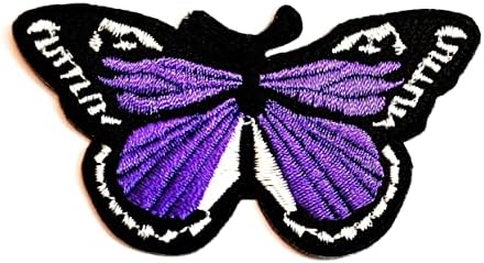 Кленплус 3 парчиња. Пеперутка Инсекти Цртан Филм Деца Железо На Закрпи Пеперутка Виолетова Моден Стил Везени Мотив Апликација Декорација