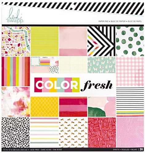 Хајди Swapp 314554 PARD PAD COLOR FRERE-12 X 12-36 Sheets, Multi