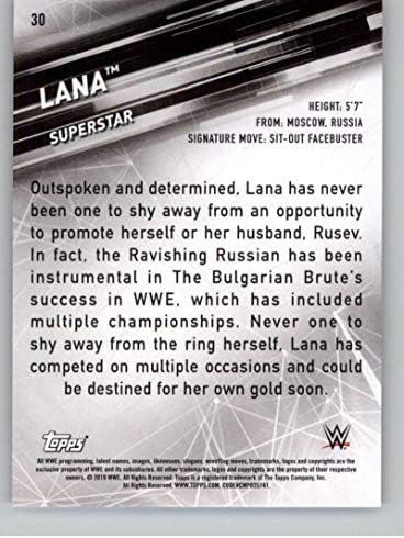 2019 Topps SmackDown Live #30 LANA NM-MT