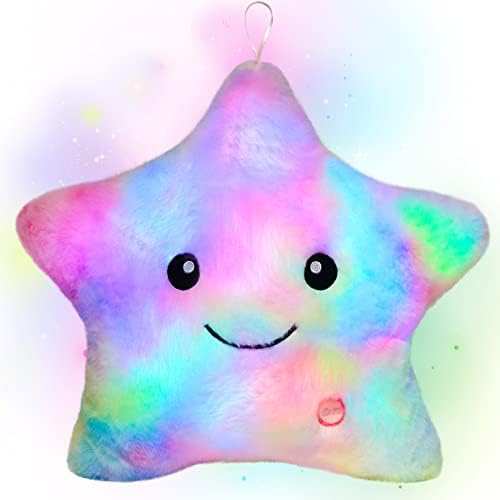 Симпатична LED Ѕвезда На Треперење Кадифен Осветлете Полнети Играчки Анимирани Смирете Ги Емоциите На Децата Креативен Божиќен