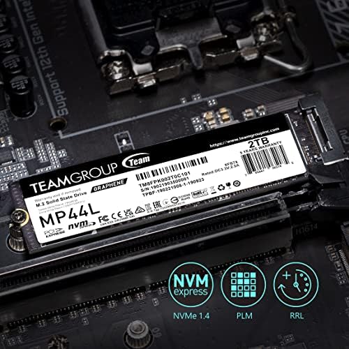 TEAMGROUP MP44L 2TB SLC Кеш Nvme 1.4 PCIe Gen 4x4 M. 2 2280 лаптоп&засилувач;Десктоп SSD TM8FPK002T0C101