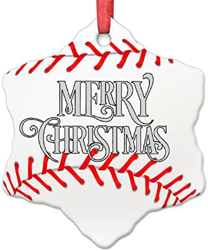 Бејзбол Божиќни украси 2022 Смешни топчести украси за новогодишни спортови Персонализирани божиќни украси празници Божиќни чувари за новогодишни