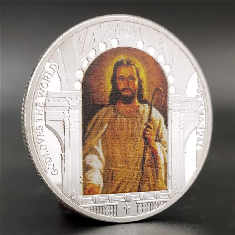 Исус последна вечера комеморативни монети странски подароци позлатени сребрени парови вкрстени монети да Винчи колекционери