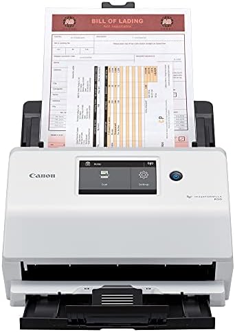 Скенер за деловни документи на Canon ImageFormula R50 за компјутер и Mac - скенирање во боја на дуплекс и сликармула R40 скенер за канцелариски документи, скенирање во боја дупле