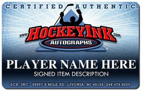 Бил Гадсби ја потпиша хокејската картичка во Детроит Црвени крилја „Крозиер го прави истегнување - автограмирани фотографии од НХЛ