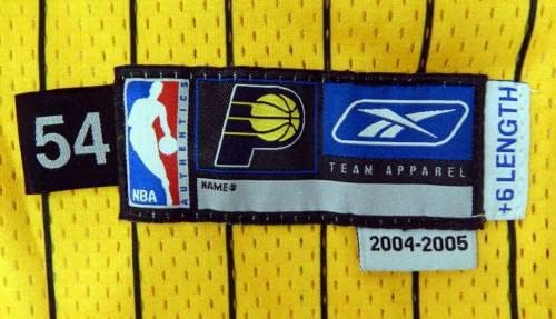 2004-05 Индиана Пејсерс празна игра издаде златен дрес 54 DP31875 - НБА игра користена