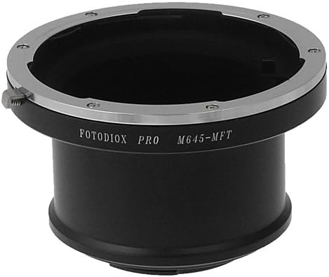 Адаптер за монтирање на леќи Fotodiox Pro, Mamiya 645 Mount Lens - Адаптер за камера од 4/3 камера