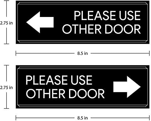 Ве молиме, користете други декларации за налепница за винил на врата - 8,5x2,75 инчи - за продавници за деловни канцеларии, знак на врата, налепници