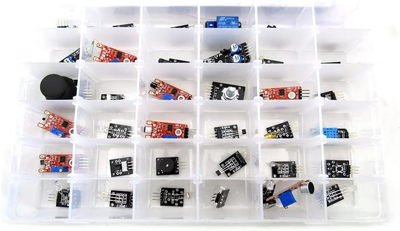 37 во 1 Сензорски модул за стартерски комплети за Arduino UNO R3 Mega2560 Plastic Box пакет