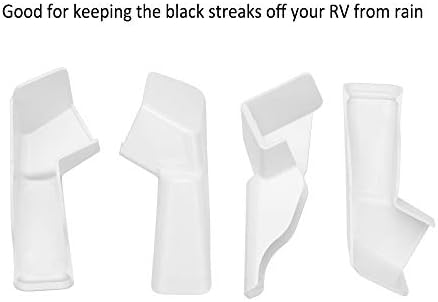 РВ олук издвојувања - Цврсти RV олук што се протегаат, насочуваат дождовница подалеку од вашиот RV, долга верзија продолжено RV
