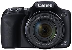 Canon PowerShot SX530 HS 16.0 MP CMOS дигитална камера со 50x оптички е зум, вграден WiFi, 3-инчен LCD и 1080p Full HD видео