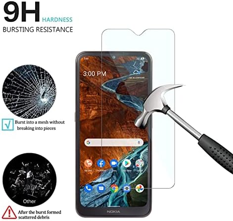 Covthch for Nokia G300 N1374DL стаклен заштитник на стаклото на екранот темпераментен [2-пакет], 9H тврд HD HD High Touch чувствителен [анти-прстиран анти-тресок] против меурчиња против м?