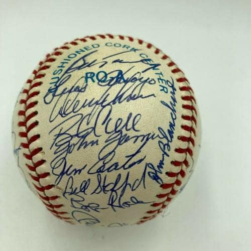 1961 година во Newујорк Јанкис екипа на Светска серија, потпишан бејзбол Мики Мантл ЈСА - Автограмирани бејзбол