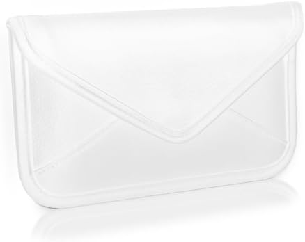 Boxwave Case Компатибилен со Nuu Mobile G3 - Елита кожна торбичка за гласникот, синтетички кожен покрив дизајн на пликови за дизајн на NUU Mobile