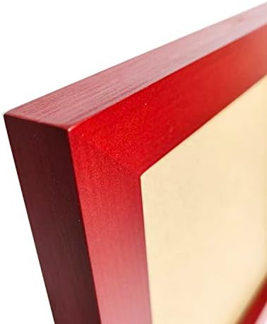 ZXT-делови 8x10 Рамки за слики со црвена фото рамка. Цврсто дрво, пластична панел, таблета или wallидот.