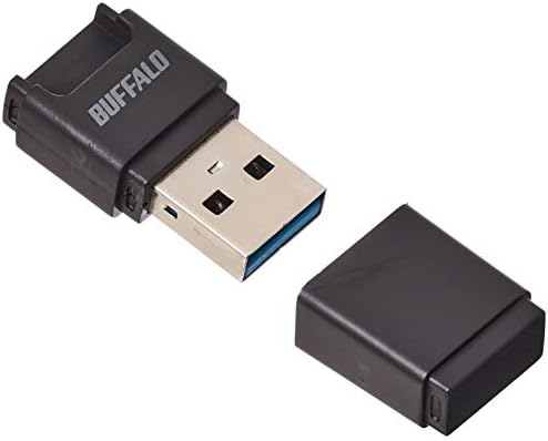 БАФАЛО BSCRM100U3BK USB 3.0 MicroSD Компактен Читач На Картички, Црна