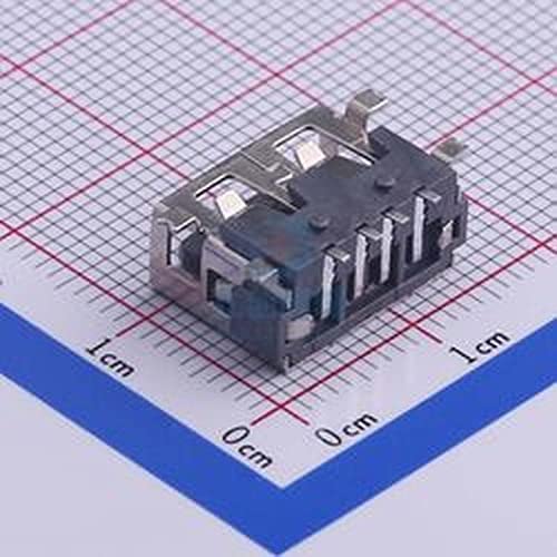20 ПАРЧИЊА УСБ Женски конектор/10.0 Кратко Тело 180 Степен 8-пински Полн Чип Тип, 6.8 Мм Висина На Лепак, Рамен USB Конектор SMD Тип-А АФ