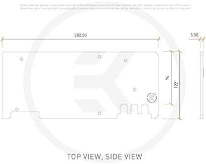 ЕКВБ ЕК-Квантен Вектор Xtreme RTX 3080/3090 Графичкиот ПРОЦЕСОР Задна Плоча, Никел