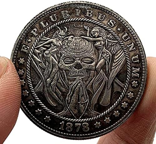 1878 Скитници Монета Череп Ангел Комеморативна Колекционерски Паричка Подарок Среќа Предизвик Монета