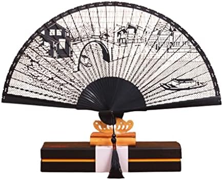 Мрежа за преклопување фан кинески стил рачно изработен ретро преклопување фан мажи и жени подарок бамбус за фестивал, фан на бамбус за подароци