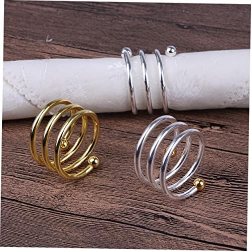 Луксуз 12 парчиња сервисери прстен невестински салфетки прстен божиќни салфетки држач сервис тока салфетка прстени држачи за салфетка салфетка,