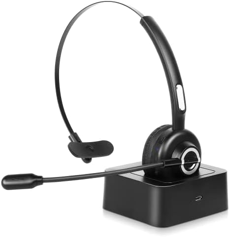 Удобни слушалки за Bluetooth, UX-M97 безжични слушалки со микрофон, слушалки за безжични мобилни телефони со изолација на бучава за