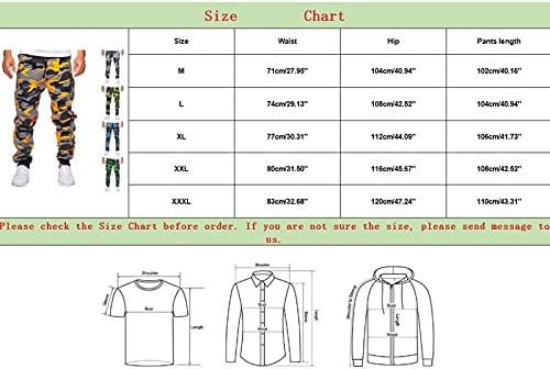 ГОРНА УБСТ Камо Панталони За Мажи, Маскирна Отворено Пешачење Спортски Тенок Одговара Панталони Каки ХХ-Голем