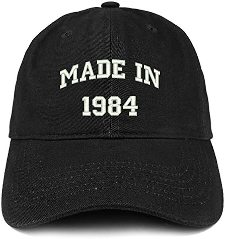 Трендовска Продавница За Облека Направена Во 1984 Година Извезен Текст 39 ти Роденден Четкана Памучна Капа