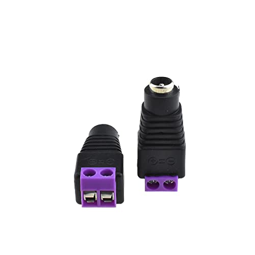 Yadaland DC Jackенски кабел со вклучен/исклучен прекинувач конектор 12V 2.1x5.5 mm Hold Wire Безбедно затегнување лесно поставување Не предизвикува