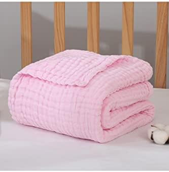 Плочка, 4-катна повеќенаменска крпа од муслин, ќебе, памучен материјал, портокалова боја, бебешко ќебе, мебел за текстил од дома