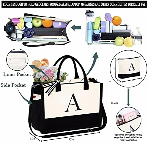Јулајф Почетна Платно Торба торба &засилувач; Шминка Торба Со Патент Прилагодлив Ремен Персонализирани Мајки Ден Роденденски