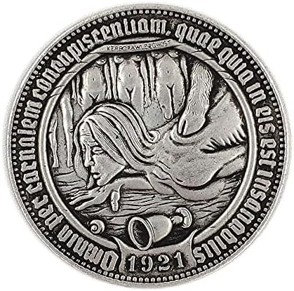 Длабока резба врежана 1921 година САД пијани богови 骷髅 Колекција на монети со монети микро-поглавје Комеморативна монета