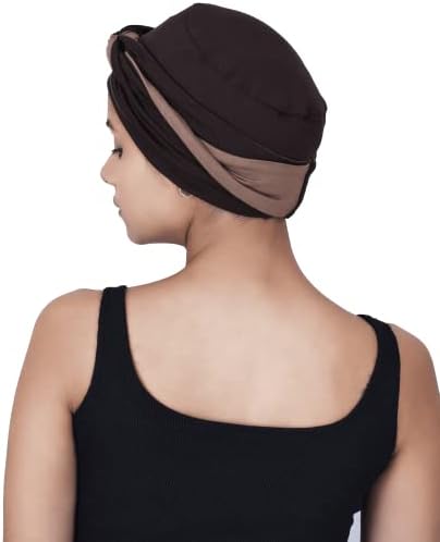 Сакучи хемо -бамбус капа за спиење со плетена лента за глава за пациенти со карцином за жени за жени